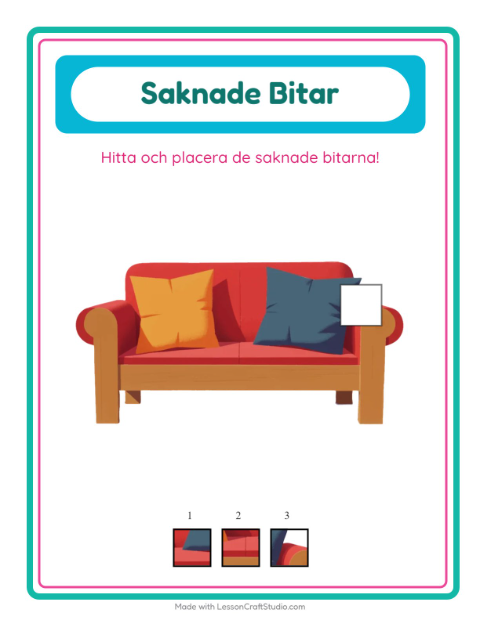 Saknad bit – Möbler