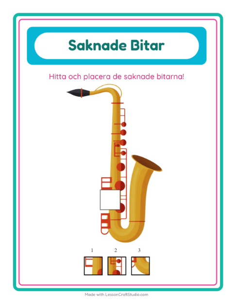 Saknad bit – Musik