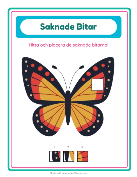 Saknad bit – Saker som flyger