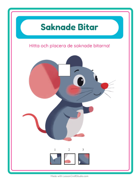 Saknad bit – Skogsdjur