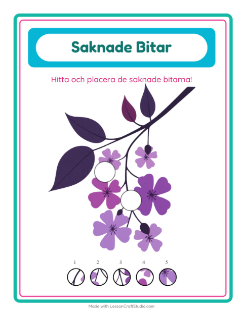 Saknade bitar – Blommor