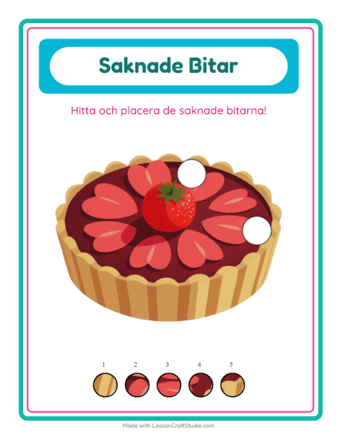 Saknade bitar – Efterrätter och godis