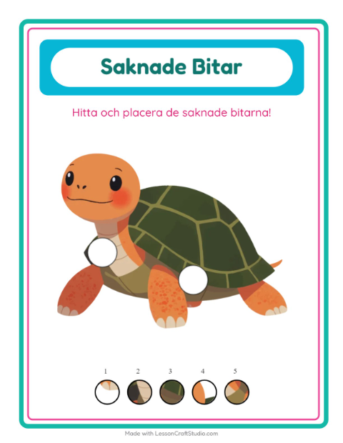 Saknade bitar – Reptiler och groddjur