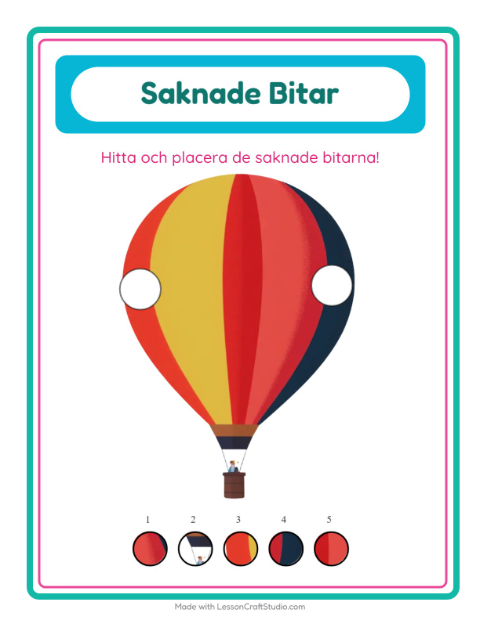 Saknade bitar – Saker som flyger