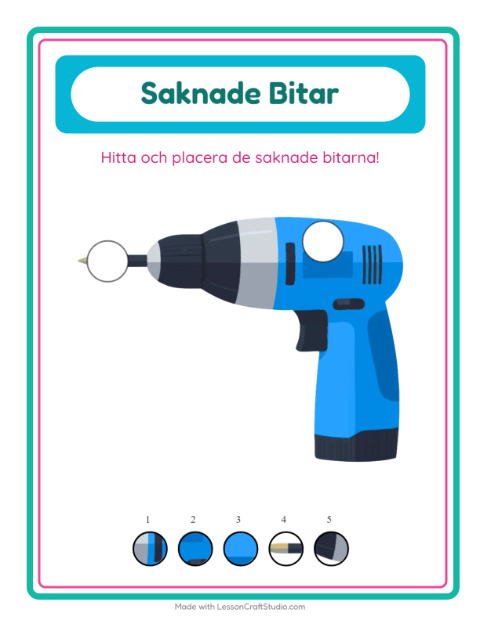 Saknade bitar – Verktyg