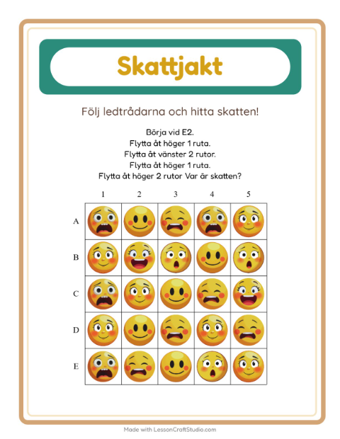 Skattjakt pilar – Känslor