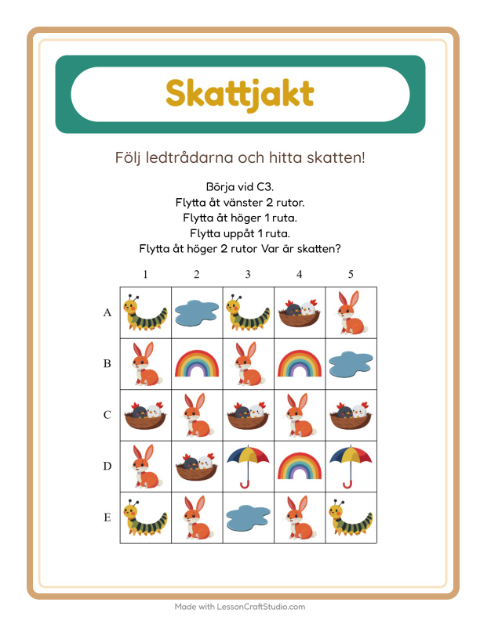 Skattjakt pilar – Vår