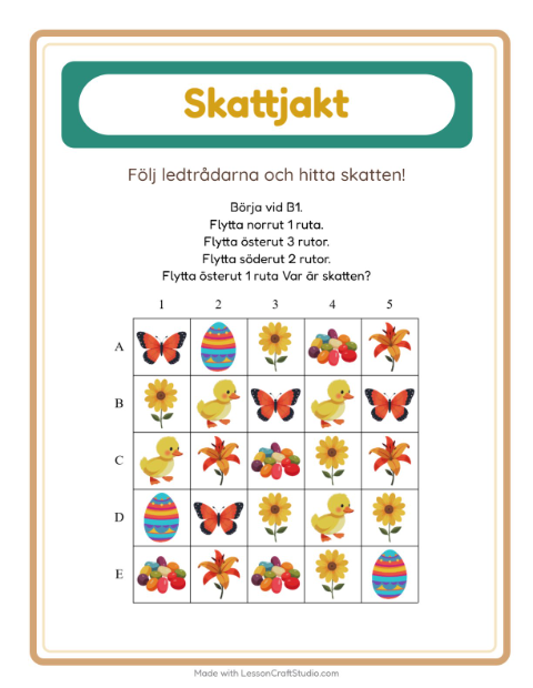 Skattjakt kompass – Påsk