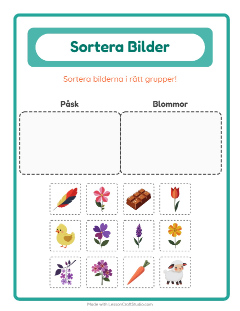 Bildsortering: Påsk och Blommor