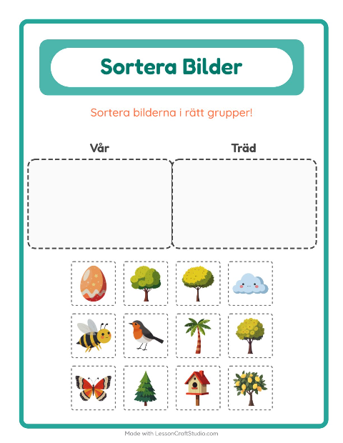 Bildsortering: Vår och Träd