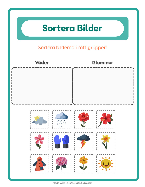 Bildsortering: Väder och Blommor