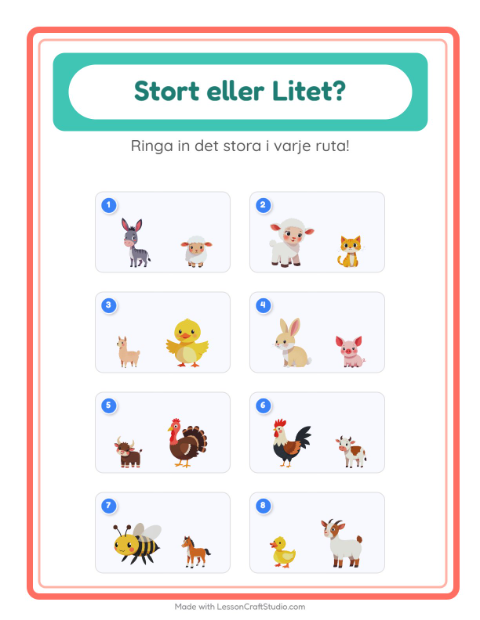 Störst och minst – Bondgårdsdjur