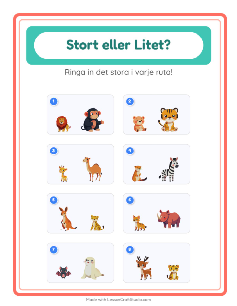 Störst och minst – Djurparksdjur
