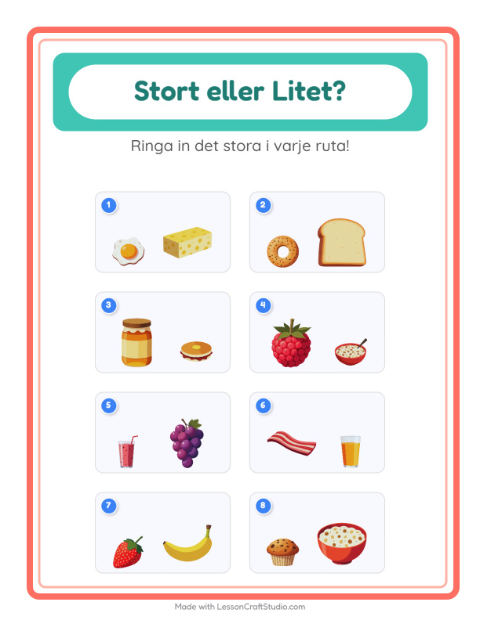 Störst och minst – Frukost