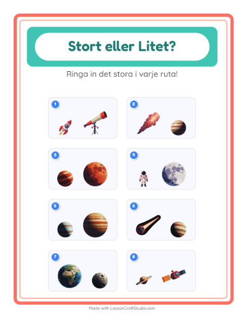 Störst och minst – Rymden