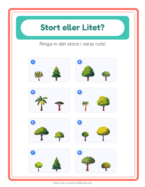 Störst och minst – Träd
