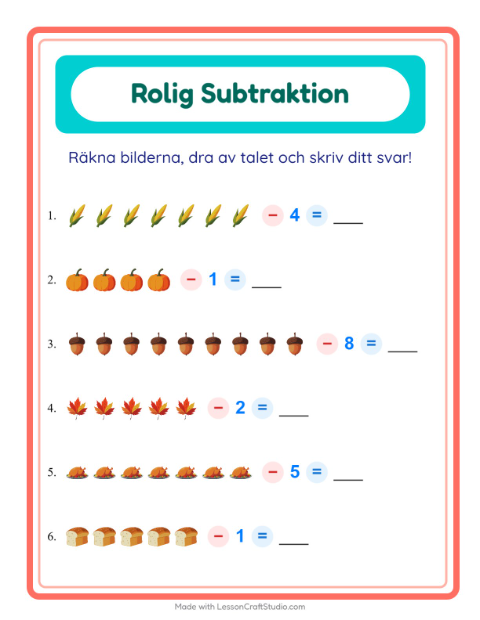 Bild minus siffra – Thanksgiving