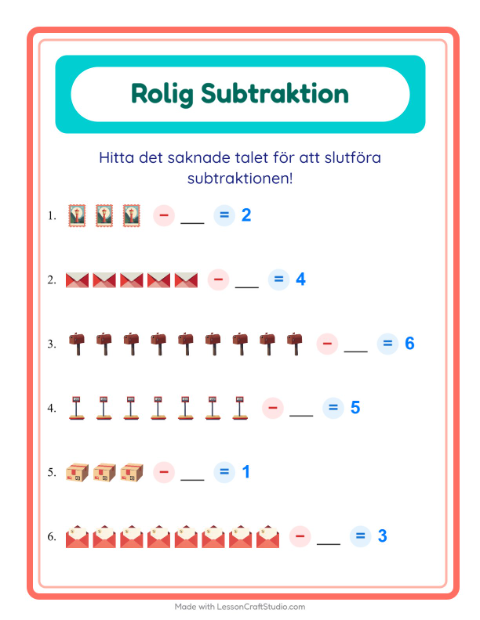 Hitta talet som togs bort – Postkontor