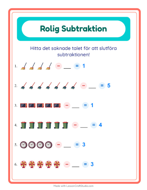 Hitta talet som togs bort – Runt huset