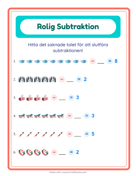 Hitta talet som togs bort – Sjukhus