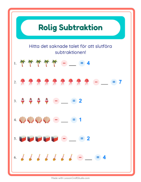 Hitta talet som togs bort – Strand