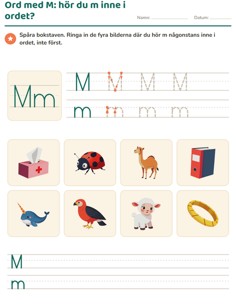 Ord med veckans bokstav – hör du den inne i ordet?
