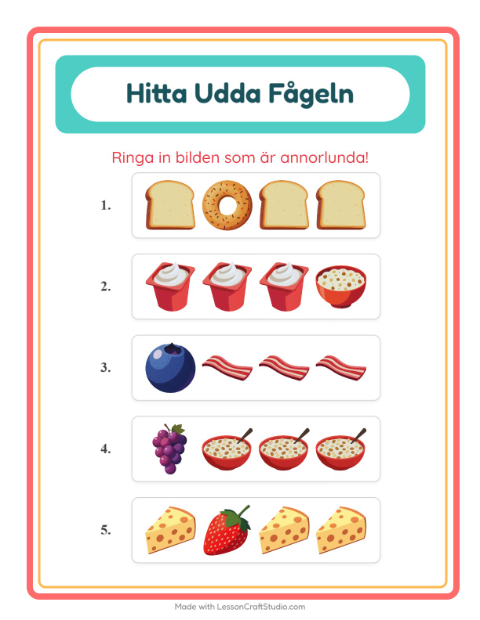 Vad passar inte? – Frukost