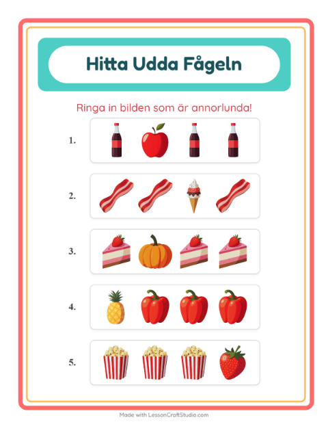 Vad passar inte? – I snabbköpet