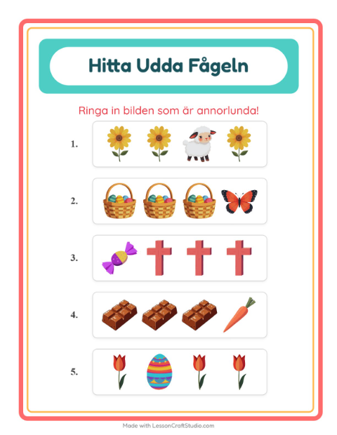 Vad passar inte? – Påsk